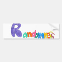 Randomness Random bumpersticker Bumper Sticker