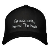 Randomosity Killed The Kids embroidered hats by RandomosityKilledTK Randomosity Killed The Kids embroidered hats