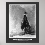 Range Rider, Vintage Poster Print