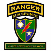 Ranger crest and tab - Sua Sponte Acrylic Cut Out