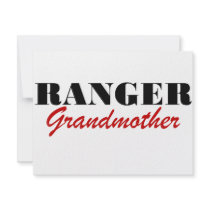 Ranger Grandmother invitations