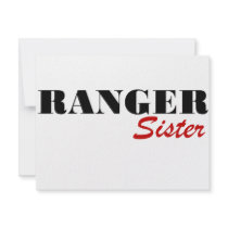 Ranger Sister Personalized Invitation