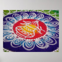 Rangoli Design, Maharashtra Print