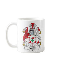 Rankin Family Crest mugs by coatsofarms Rankin Family Crest mugs