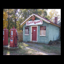 Rankins Grocery Store Poster Print