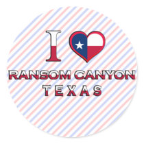 Ransom Canyon, Texas Round Stickers
