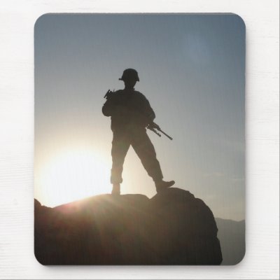 Ranstad's Militia - Mousepad - Mountain Silhouette by retmac