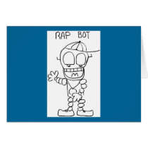 Rap Bot Greeting Cards