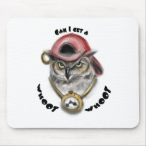Rap Owl Mouse Pads