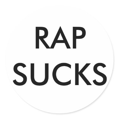 RAP SUCKS STICKERS by kylerpoo