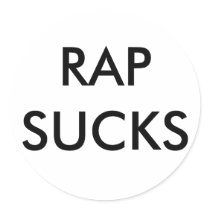 RAP SUCKS stickers by kylerpoo RAP SUCKS stickers
