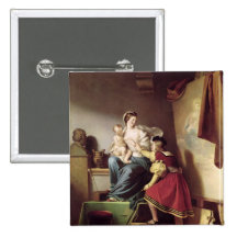 Raphael Adjusting his Model's Pose his Pinback Buttons