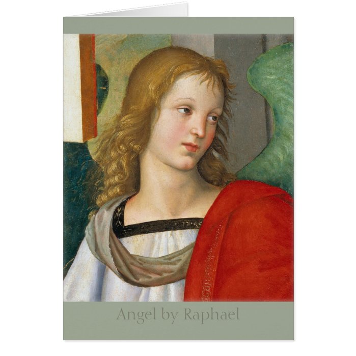 Raphael Angel from the Baronci altarpiece CC0841 Greeting Card