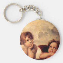 Raphael Cherubs Sistine Madonna Key Chain