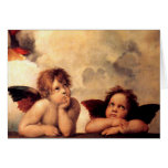 Raphael Cherubs Sistine Madonna Note Card