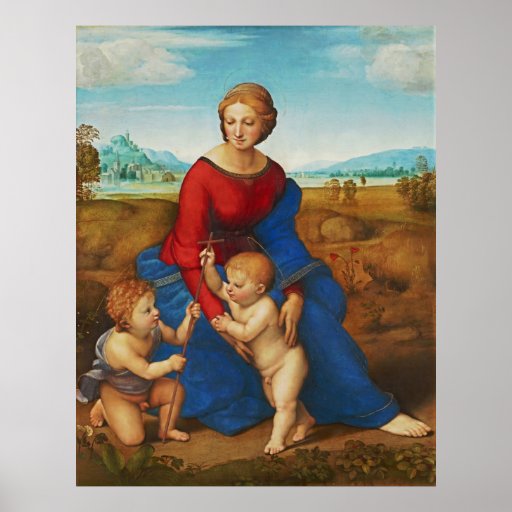 Raphael Madonna in the Meadow Poster Zazzle