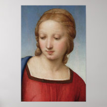 Raphael Madonna of the Goldfinch (detail) Posters