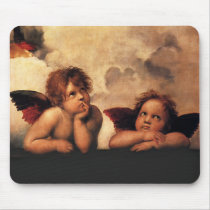 Raphael Sanzio - Angels (Detail) mousepads by MasterpieceArt Raphael Sanzio - Angels (Detail) mousepads