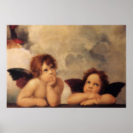 Raphael,Sistine Cherub Print