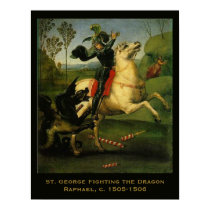Raphael:"St. George Fighting the Dragon" Art posters by cowboyannie Raphael:"St. George Fighting the Dragon" Art posters