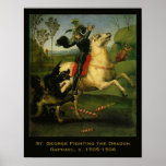 Raphael:"St. George Fighting the Dragon" Art posters