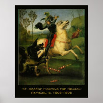 Raphael:"St. George Fighting the Dragon" Art Posters
