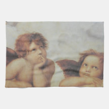 Raphael's angels cotton kitchen towel