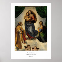 Raphael's Classic "Sistine Madonna" (circa 1513) Print