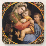 Raphael's Madonna della sedia Coasters Raphael's Madonna della sedia Coasters