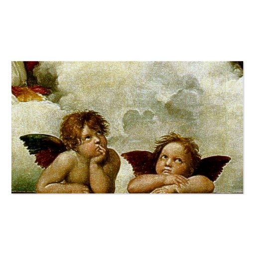 Raphael's "Sistine Madonna" (circa 1513) (Detail) Business Card (back side)