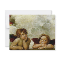 Raphael's "Sistine Madonna" (circa 1513) (Detail) invitations by MasterpieceGallery Raphael's "Sistine Madonna" (circa 1513) (Detail) invitations