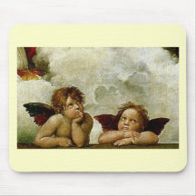 Raphael's "Sistine Madonna" (circa 1513) (Detail) Mousepad
