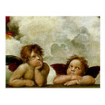 Raphael's "Sistine Madonna" (circa 1513) (Detail) Postcards