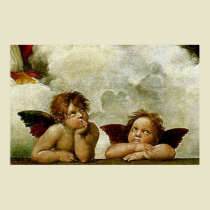 Raffaello Sanzio (Raphael) Detail of The Sistine Madonna