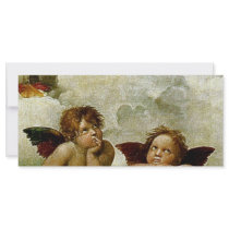 Raphael's "Sistine Madonna" (circa 1513) (Detail) rack cards by MasterpieceGallery Raphael's "Sistine Madonna" (circa 1513) (Detail) rack cards