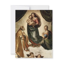 Raphael's "Sistine Madonna" (circa 1513) invitations