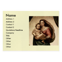Raphael's "Sistine Madonna" Detail (circa 1513) Business Cards
