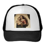 Raphael's "Sistine Madonna" Detail (circa 1513) Mesh Hats