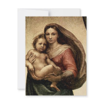 Raphael's "Sistine Madonna" Detail (circa 1513) invitations