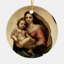 Raphael's "Sistine Madonna" Detail (circa 1513) Ornaments