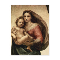 Raphael's "Sistine Madonna" Detail (circa 1513) Post Card