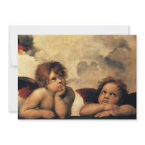 Raphael's Sistine Madonna (detail) invitations