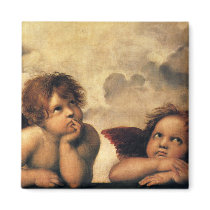 Raphael's Sistine Madonna (detail) magnets