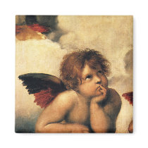 Raphael's Sistine Madonna (detail) magnets