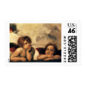 Raphael's Sistine Madonna (detail) postage by MasterpieceCafe Raphael's Sistine Madonna (detail) postage