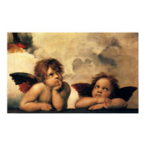 Raphael's Sistine Madonna (detail) posters