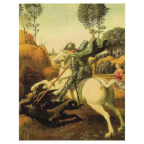 Raphael's "St. George and the Dragon" (circa 1505) flyers by MasterpieceGallery Raphael's "St. George and the Dragon" (circa 1505) flyers