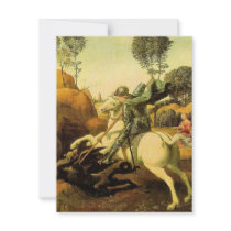 Raphael's "St. George and the Dragon" (circa 1505) invitations by MasterpieceGallery Raphael's "St. George and the Dragon" (circa 1505) invitations