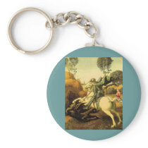 Raphael's "St. George and the Dragon" (circa 1505) Keychains