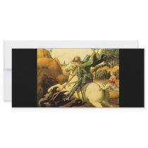 Raphael's "St. George and the Dragon" (circa 1505) Customized Rack Card